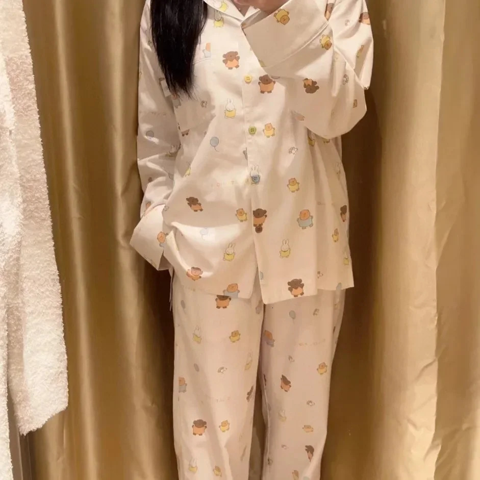 Womens pajamas womens clothing cotton and polyester 241115