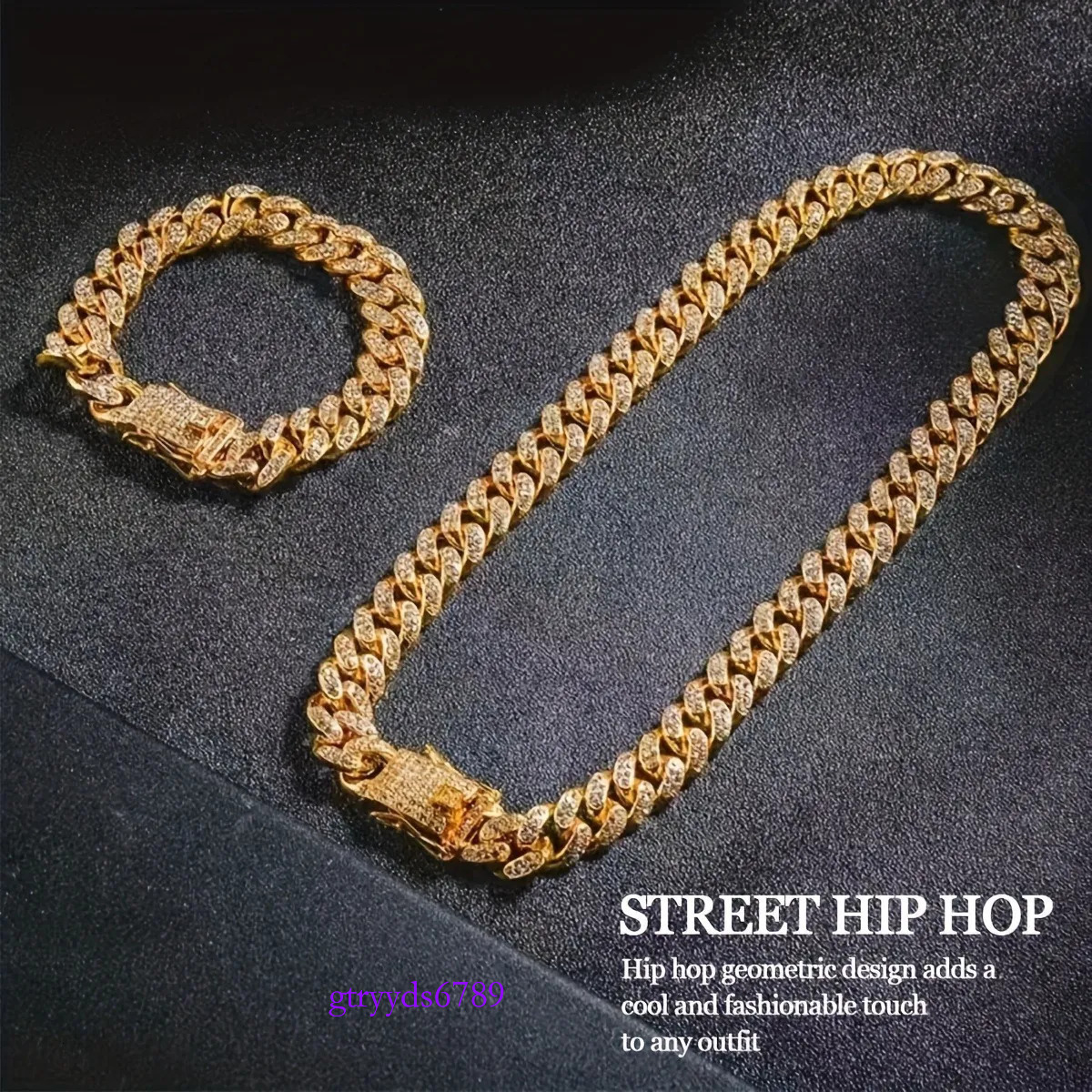 Miami Cuban k Necklace Designer For Men 2 Row Bg Moissanite Dia 13MM Wide Choker Chain Out Necklaces Gold Plate Rock Hip Hop Jewelry