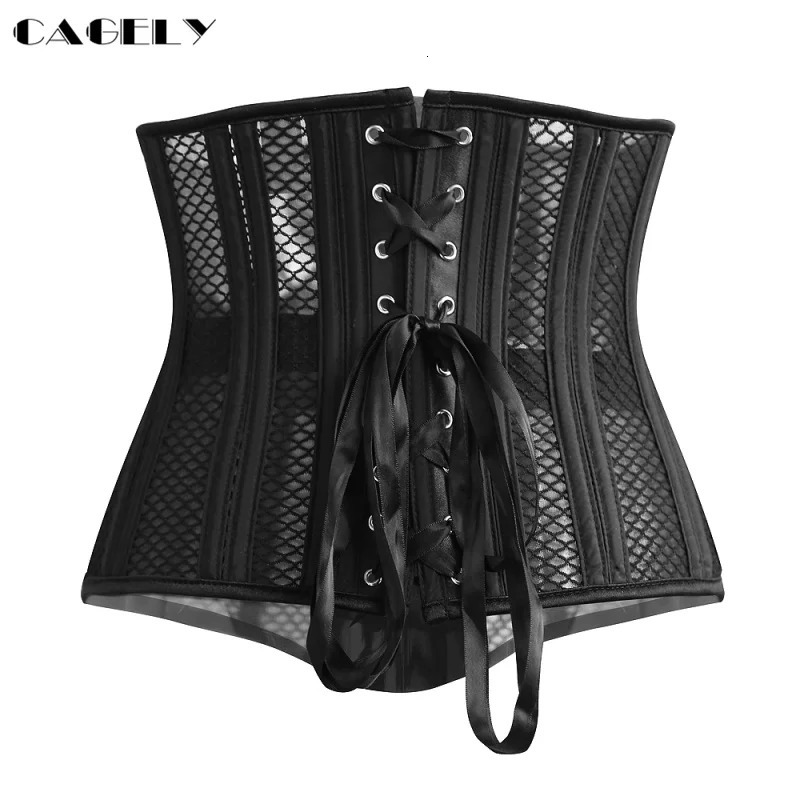 26 Steel Bones Body Shapers Girdles Mercerized Fabric Waist Trainer Corset Cleavage Tops Body Shaper Slimming Body Waist 241115