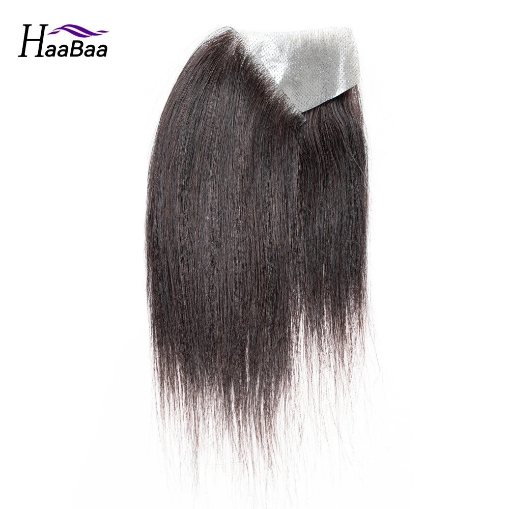 7X15cm Mens Invisible Forehead Frontal Straight Human Hair Piece Front Hairline D Style Men Toupee 241115