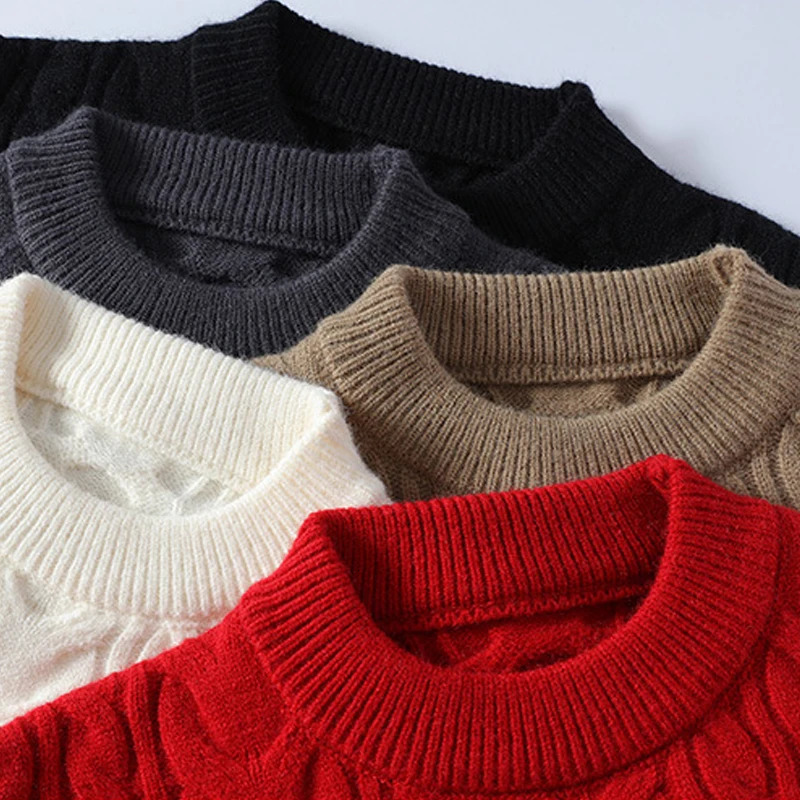 2024 Fall Winter Christmas Sweaters Mens Long Slve O Neck Knitting Jumper Tops Vintage Pattern Crochet Mens Sweater Pullovers S251110