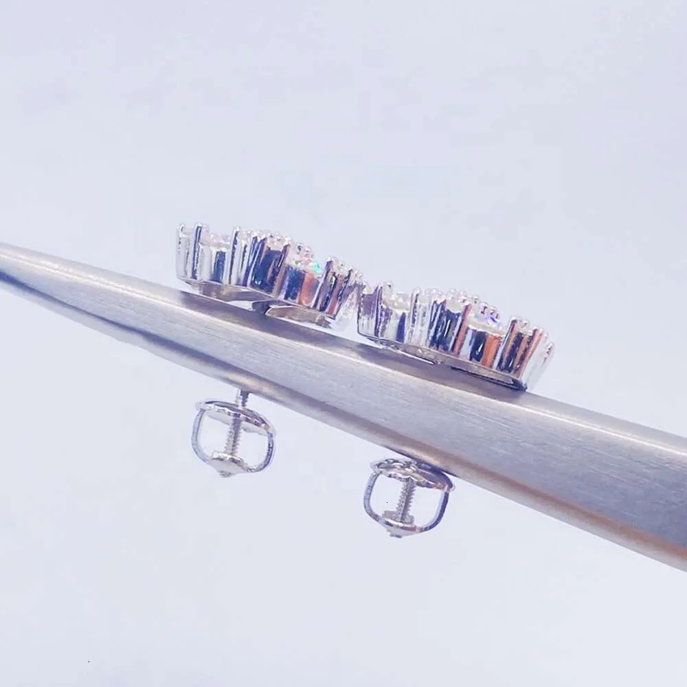 Hotsale Iced Out Hip Hop Jewellery Lowest Price Sterg Sier VVS Moissanite Dia Stud wer Earrings