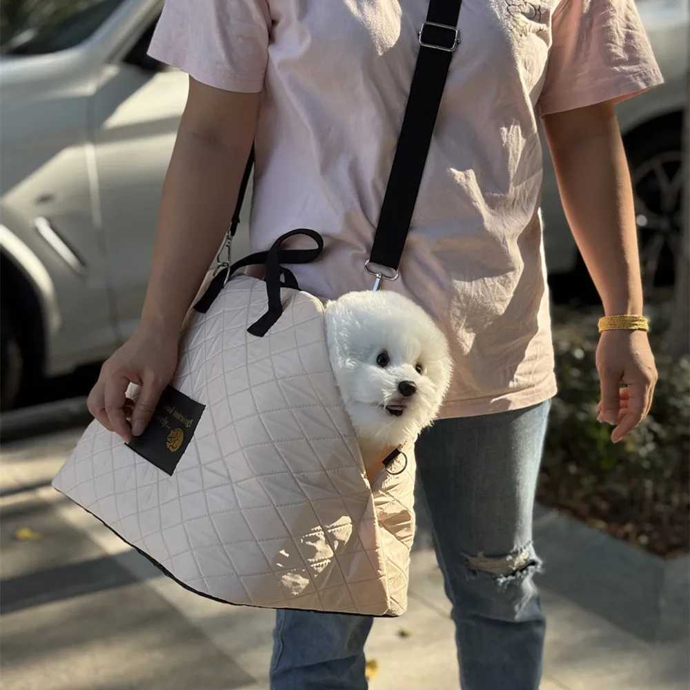 Dog Car Seat Covers Cat Carrier Dog Carrier for Pets Up to11Lbs Soft-Sided Cat Bag Animal Carriers Travel Puppy Carry Car Seat Nonslip Dog Carriers z2