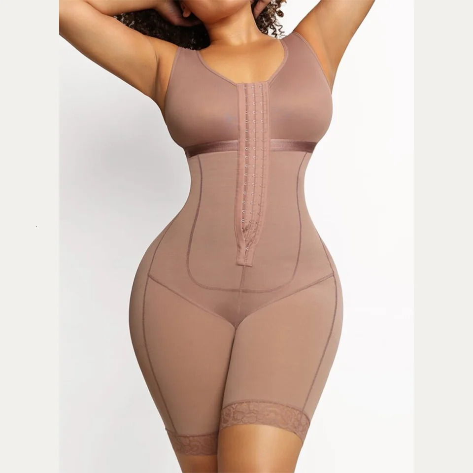 Fajas Sleeveless Body Shaper Adjustable Hook-eyes High Compression For Postoperative Recovery Girdle Waist Trainer Shapewear 241115