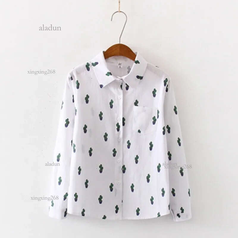 Women Blouses Cartoon Dog Bee Print Tops Female Long Sleeve Plus Size 2Xl 3Xl Shirts Ladies Clothing Cotton Fashion Women Shirts 210315
