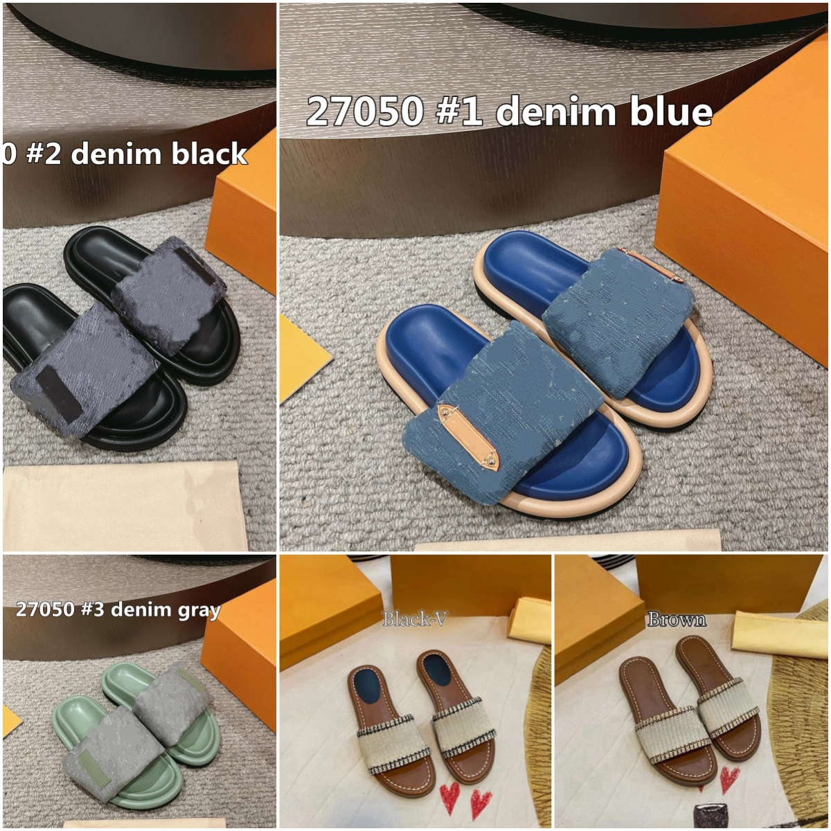 Slipper Scandal Sandals Summer Flat Shoes Fashion Beach Woman Big Head Rainbow Letters Slippers M001
