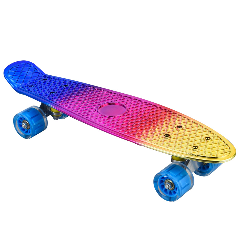 Skateboards rocket boards surfboards maple wear-resistant thickened board flash PU wheels aluminium bracket adult children short boards