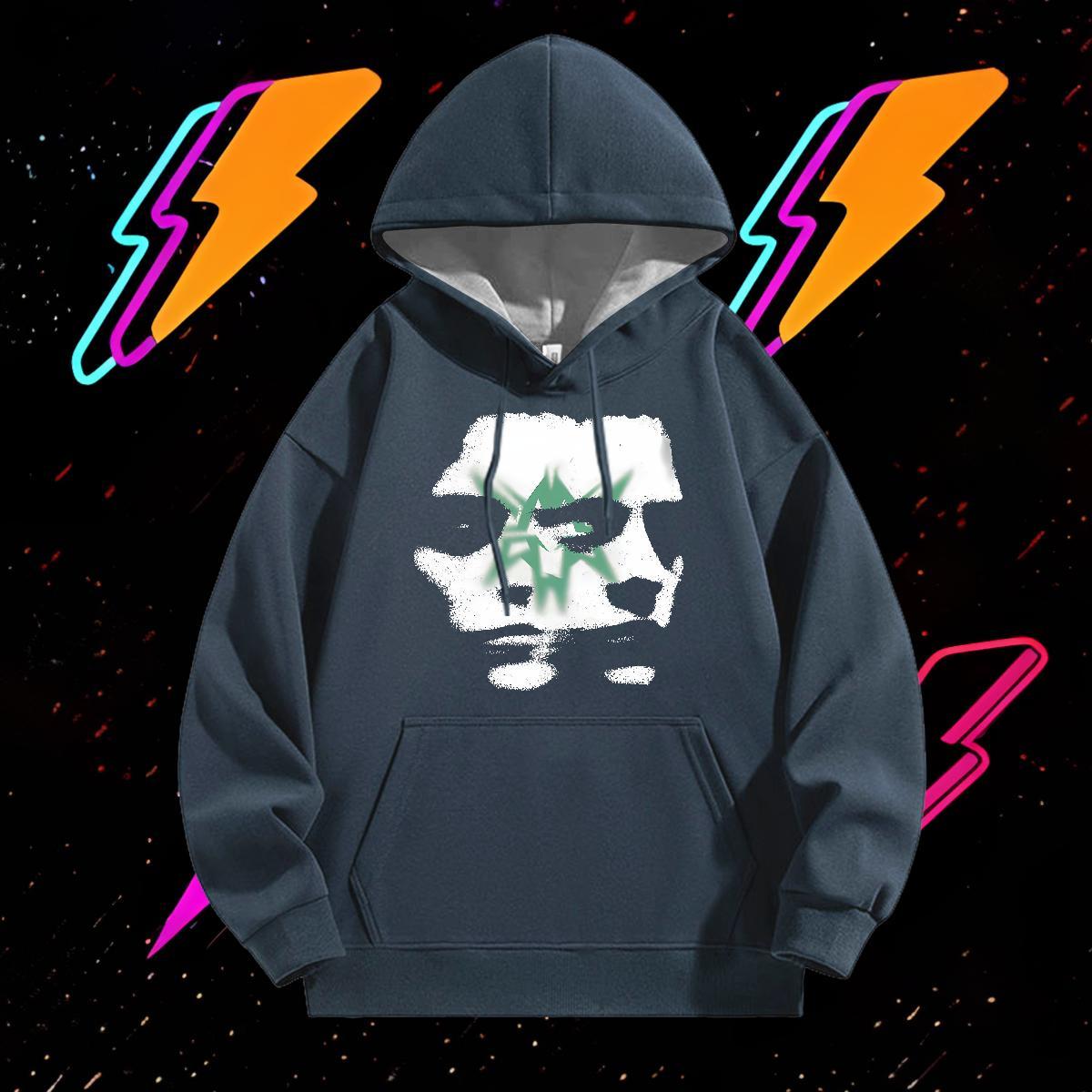 Stylist Hoodie For Man Hooded Collar Breathable Cool Design Men Clothes Hoodie Custom Cartoon Tops Hoody Hip Hop Thick Fleece