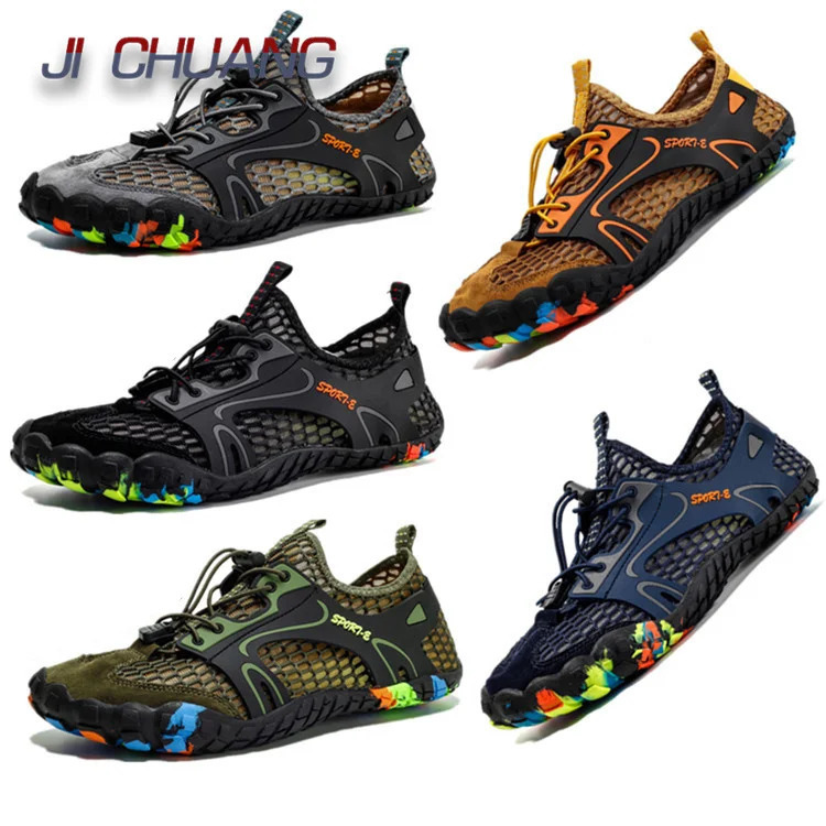 Big Size 47 Aqua Shoes Men Outdoor Quick Dry Water Nonslip Fitness Barefoot Beach Sneakers In Trekking Upstream 240402