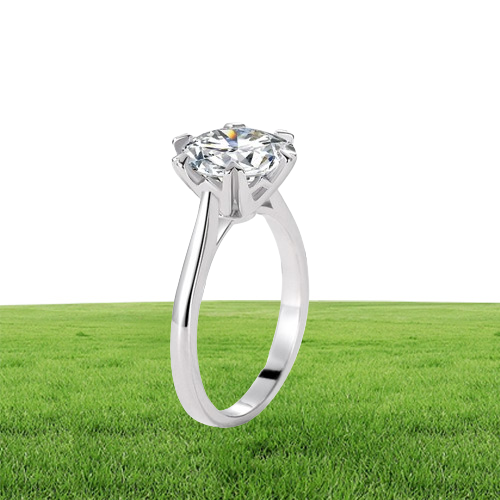 sterling silver product in love with single bell women039s exaggerated large 2 CT simulation diamond ring showing off two CT d
