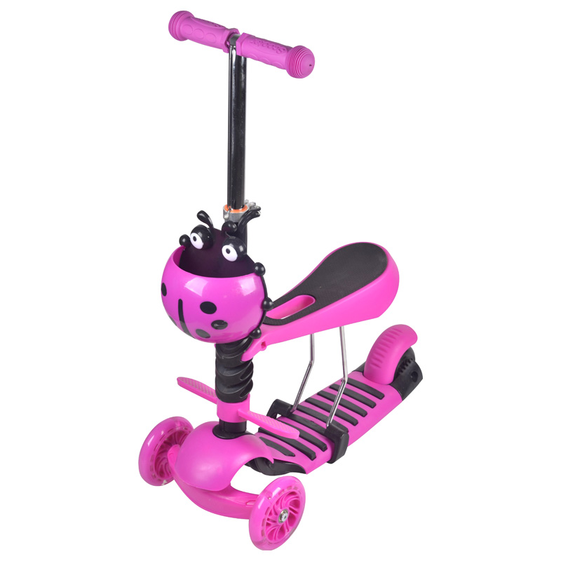 Scooter children 2 years old 6 years old boys and girls children 3 in 1 toddler can sit and ride single pedal sliding scooter