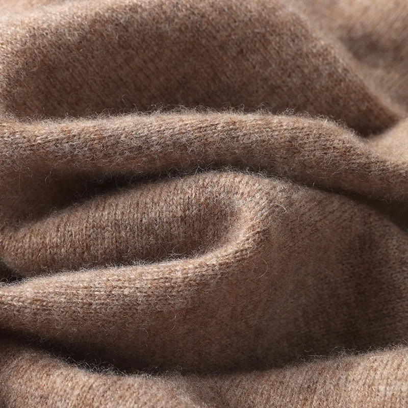 DjzDsm AutumnWinter Merino Sweater Mens 100% Wool Hoodie Collar Knitted Floral Casual Long Sleeve 241115