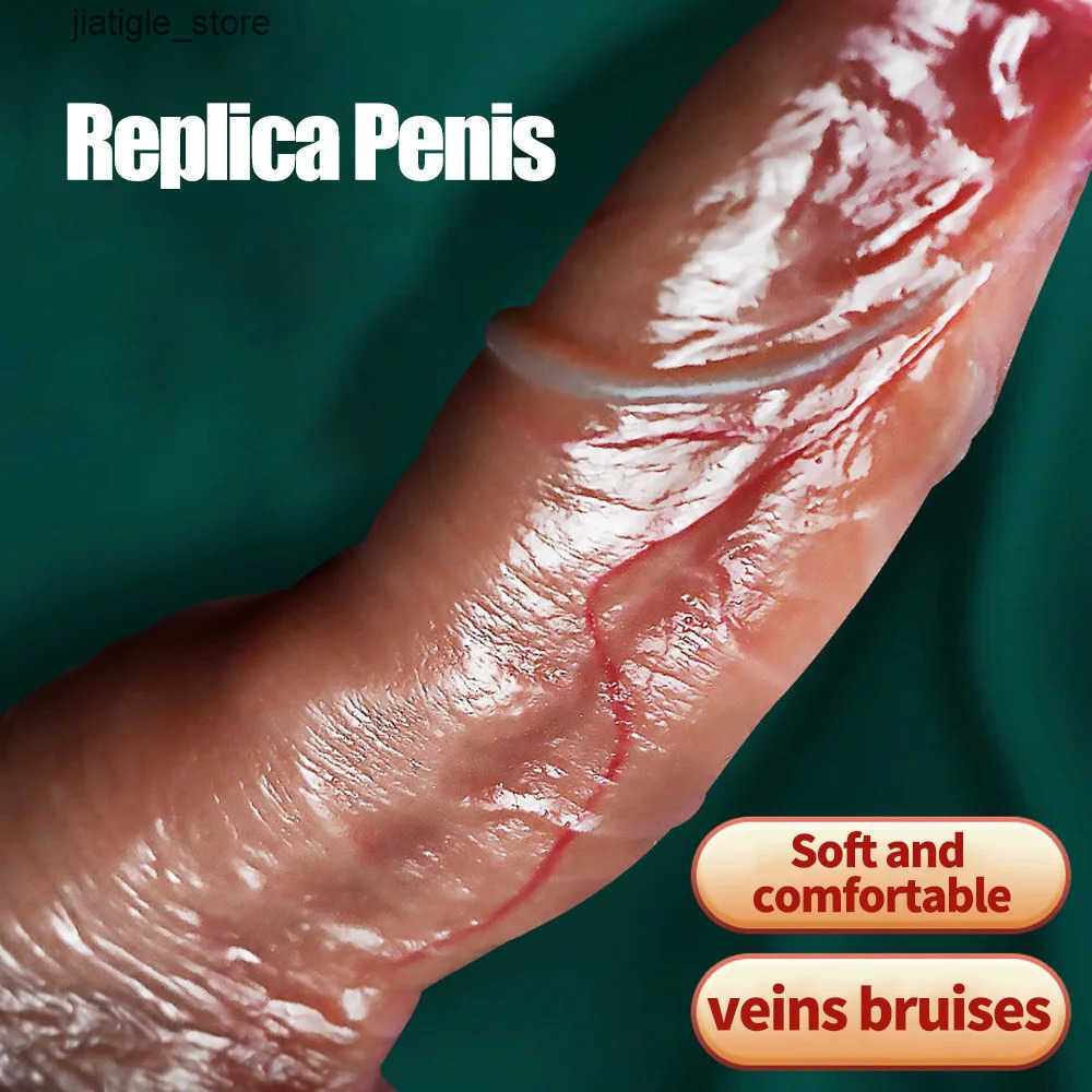 Toys de jouets pour adultes Toy sexuel pour femmes Pénis en silicone réaliste pour femmes Toy Toy Silicone Dildo Cock Sexshop Supplies Adult J241