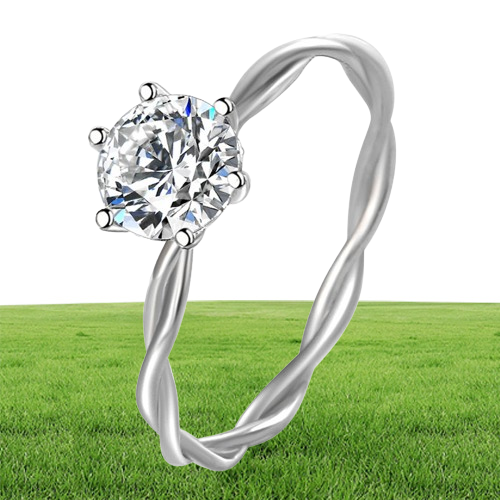 sterling silver product in love with single bell women039s exaggerated large 2 CT simulation diamond ring showing off two CT d