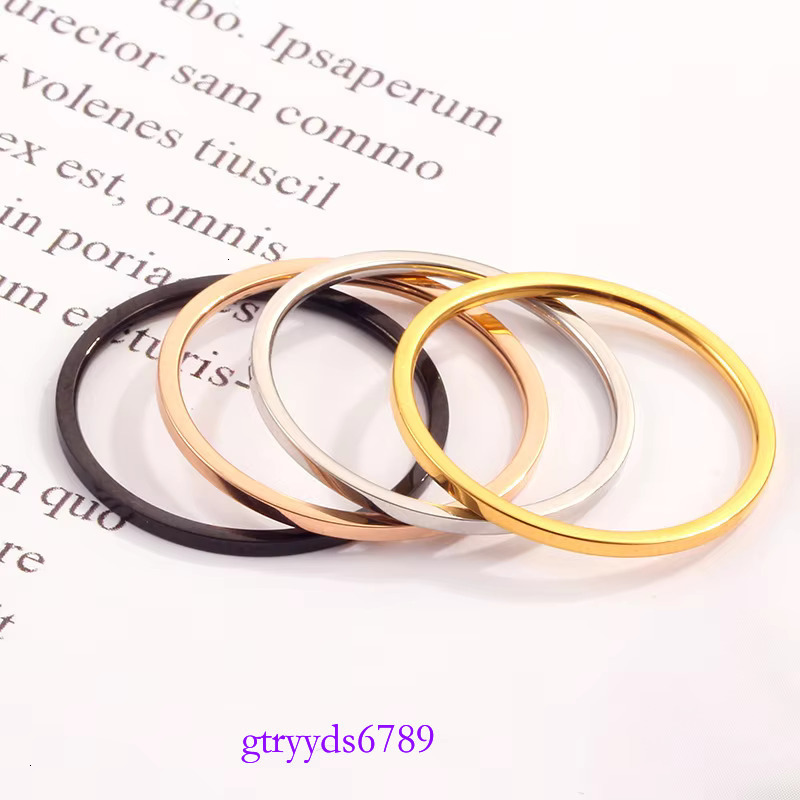 Titanium Stackable Eternity Cubic Zirconia Custom Couple Wholesale Free Collocation Jewelry Women Stainless Rings