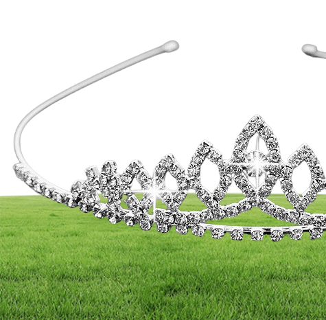 Girls Crowns With Rhinestones Wedding Jewelry Bridal Headpieces Birthday Party Performance Pageant Crystal Tiaras Wedding Accessor