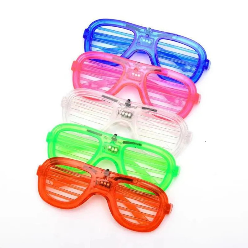 8/15/30/50 Pcs Night Light LED Glasses Party Helps Light Up Sunglasses Neon Shining Glasses Childrens Party Supplies 241116