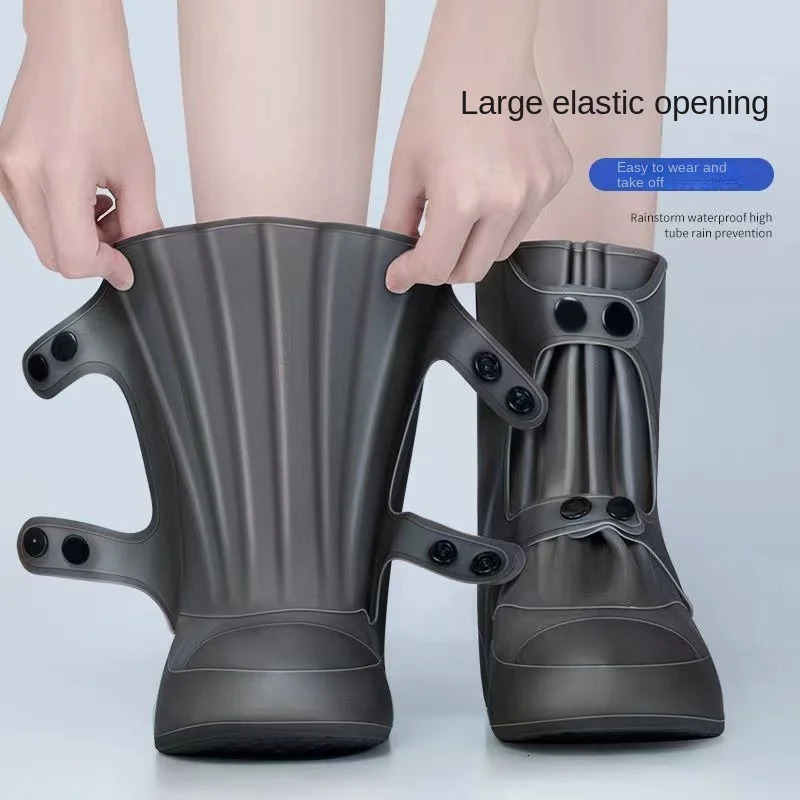 Snowproof rainproof waterproof shoe covers snow ski footwear winter warm men and women outdoor rain boots rain shoes wearable 241115