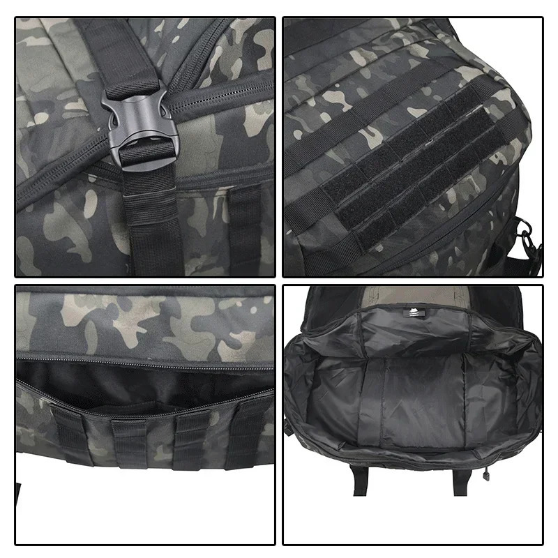 40L 60L 80L sports travel bags Molle tactical backpacks gym fitness bags large luggage bags for camping hunting and fishing 241115