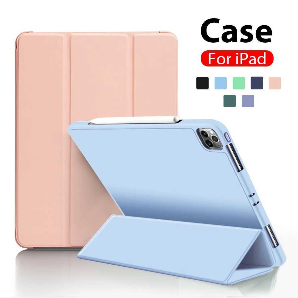 High Quality Suitable for iPad Pro 11 12.9 13 inch 2024 Case Air 5 4 3 9th 10.9 Generation Suitable for iPad 7th 8th 10.2 Mini 6 Pro 9.7 Flip Smart Co
