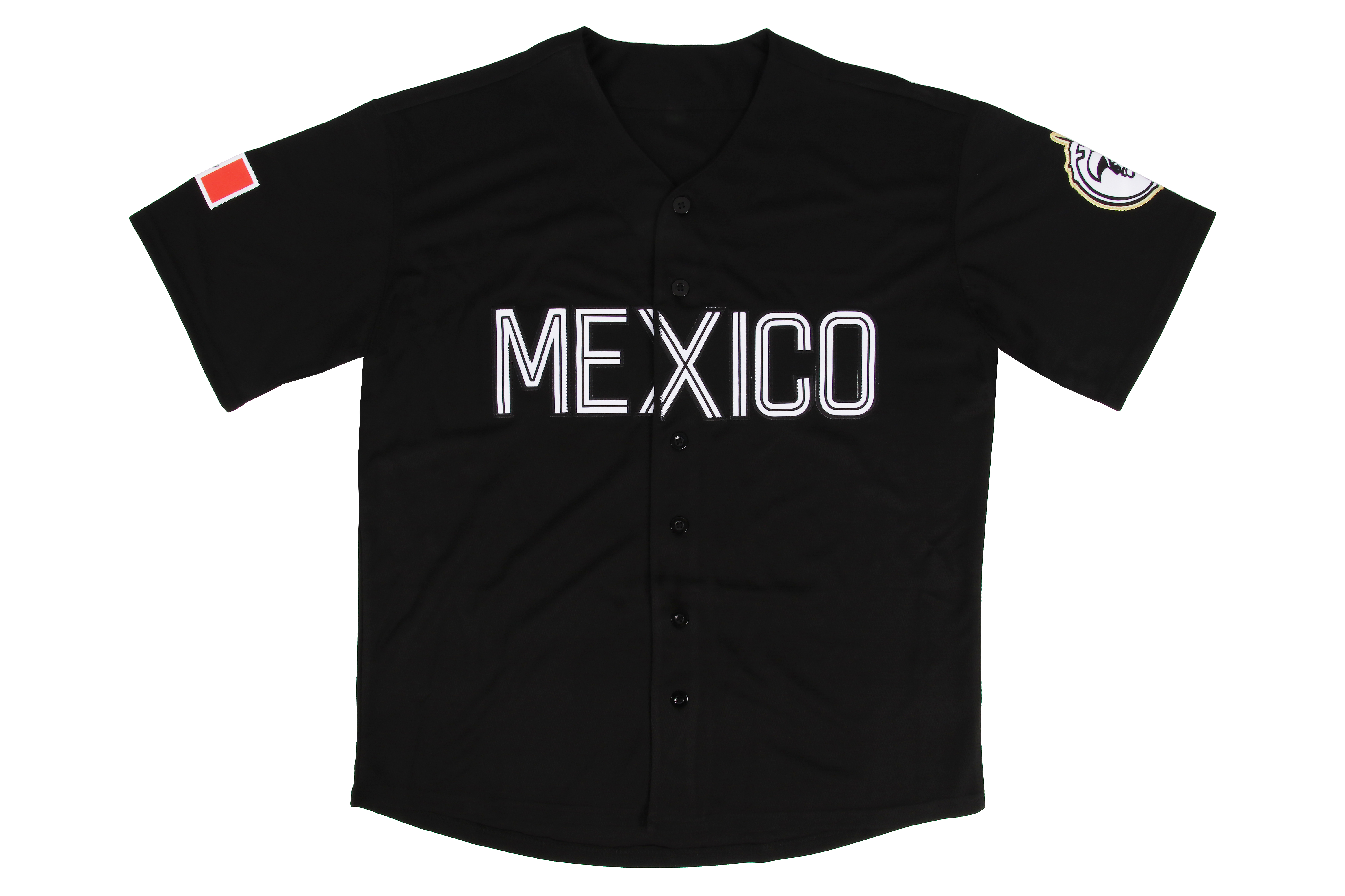 OEM Brand Custom Mexico Baseball Jersey with All Stitches Detailing