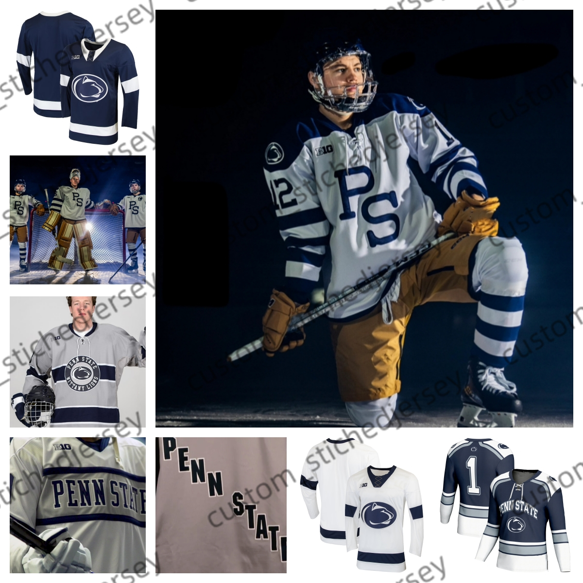 NCAA Frozen Four Penn State Nittany Lions Hockey Jersey 11 Kiara Zanon 18 Laura Bowman 40 Shannon Yoxheimer 1 Hannah Ehresmann 11 Mens Youth jersey