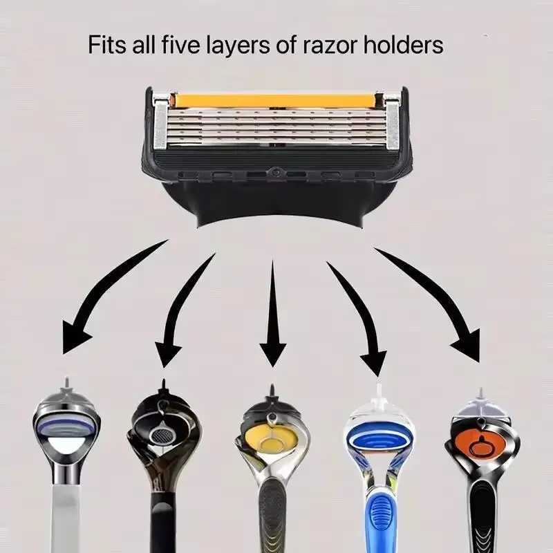 Shaving razor Shaver Five Layer Blade Manual Razor Blade Mens Razor Vintage Beard Blade 5 Blade Razor HolderXJ241116