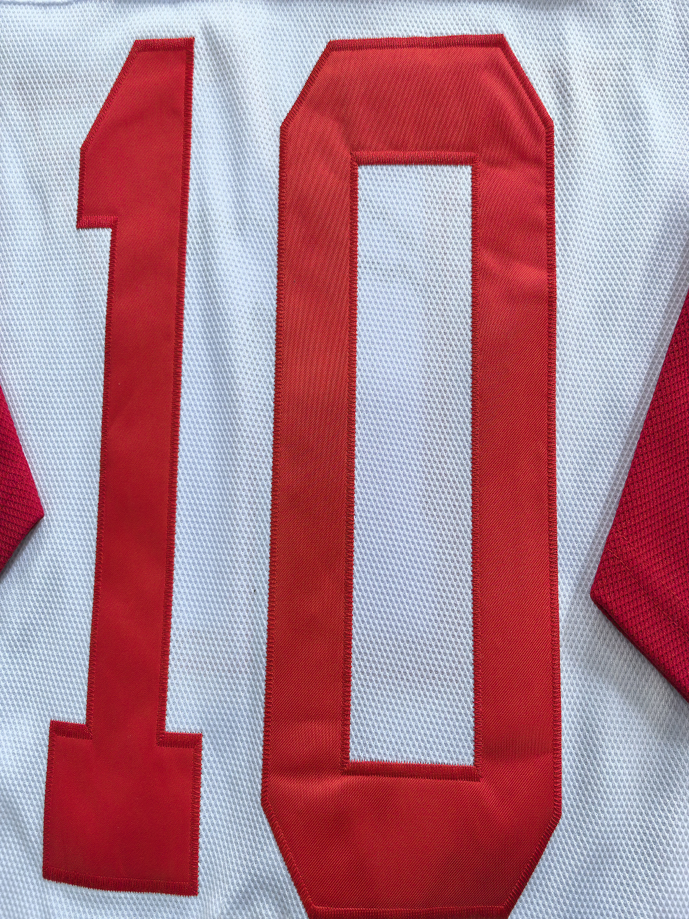 Men's#10 Youngblood Red White Personalized Christmas Vacation Hockey Jeresys -Youngblood Custom Names Numbers