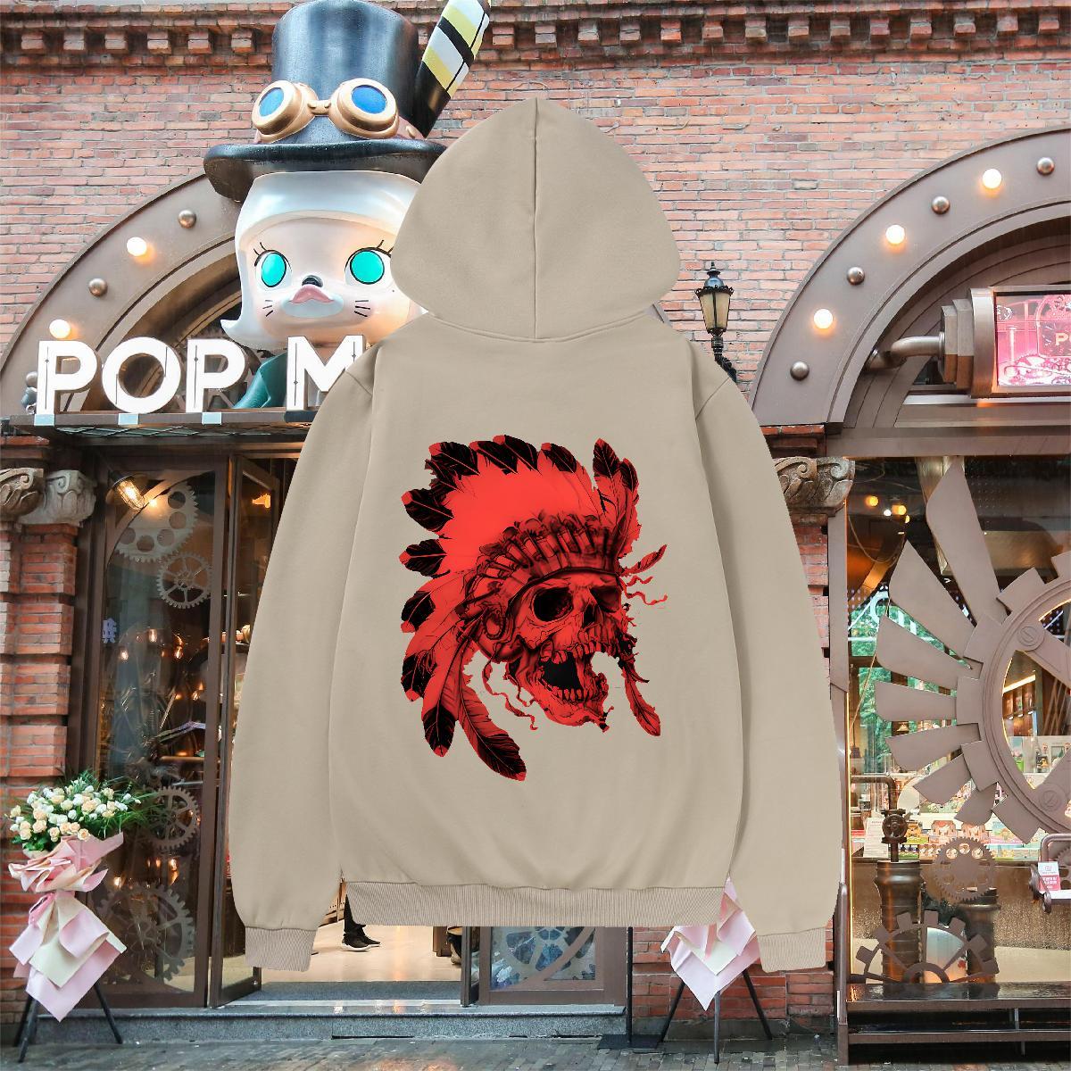 2024 Unisex Sweatshirts Breathable Drawstring Hoodie Popular Men Tops Hoodie Custom Printing Tops Pullover Hoodie Daily Outfit Cotton 350g