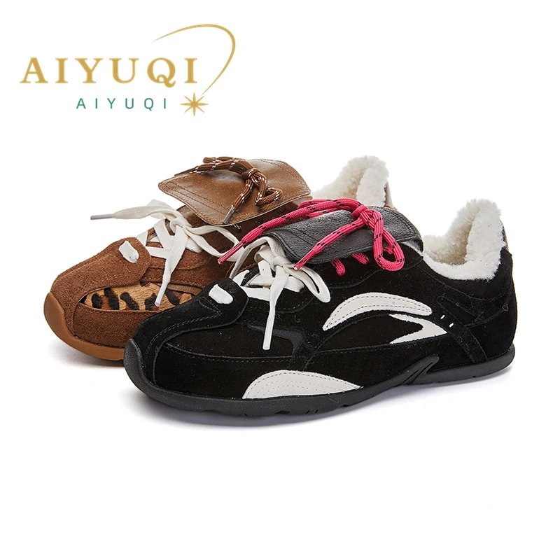AIYUQI 2024 New Winter Women's Sneakers Shoes Non-slip Women German Training Shoes Large Size Female Shoes