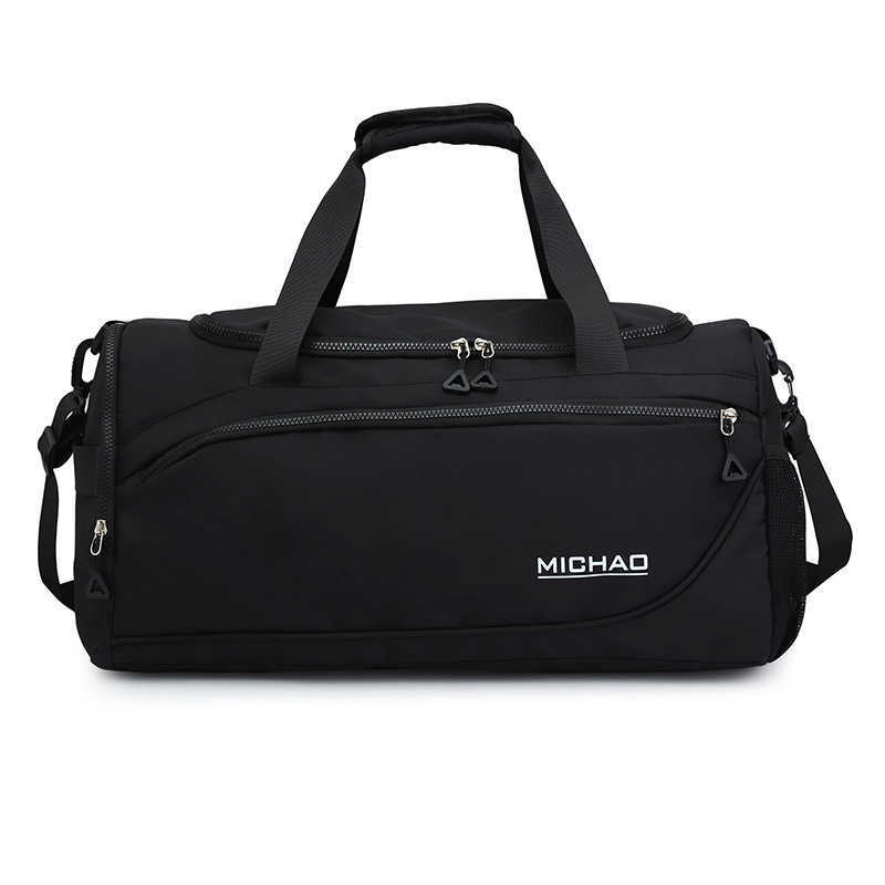 Trendy Travel Bag Large Capacity Dry Wet Separation Fitness Bag Independent Shoe Compartment Anti Splash Luggage Bag