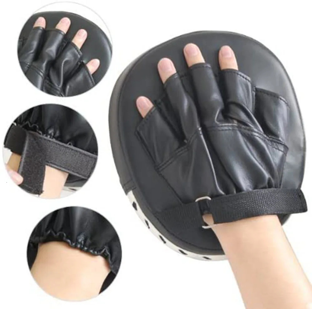 Black Red Boxing Gloves Mitts Pads for Muay Thai Kick Boxer MMA Training PU foam Karate boxer target Pad 241116