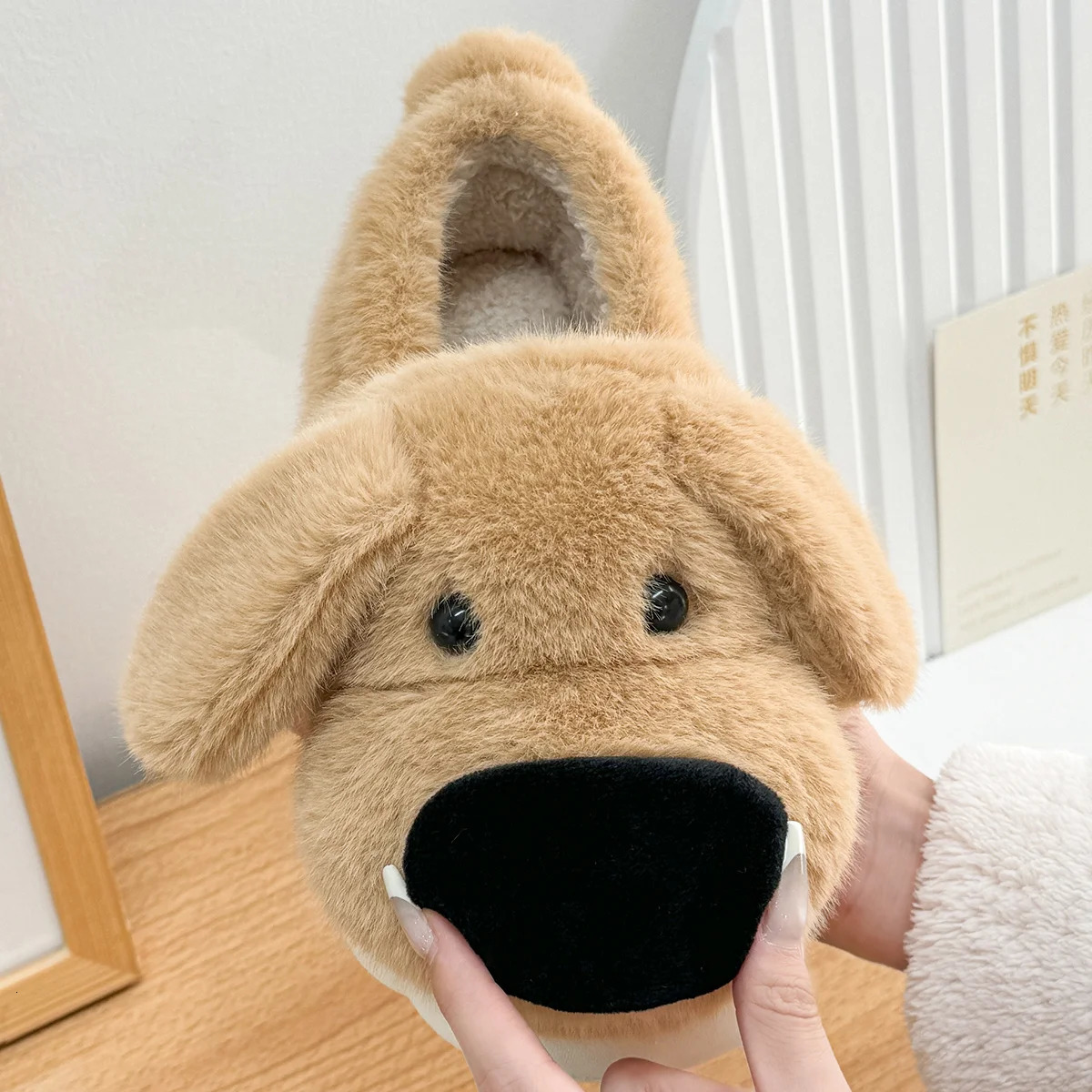 Cartoon Dog Plush Slippers For Womens Cartoon Cute 3D n indoor Home Unisex Slippers Winter QYCKABY OfficialWebsite 241115