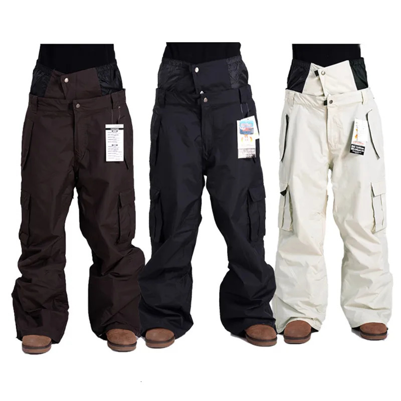 High Quality Outdoor Windproof Waterproof Breathable Double Layer Winter Ski pants Snow Trousers ski Snowboarding Pants Ma 241115