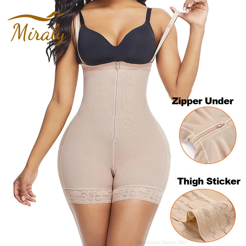 Fajas Colombiana Girdle Women Shapewear Bodysuits Reducing Waist Trainer Body Shaper Tummy Control Butt Lifter Thigh Slimmer 241115