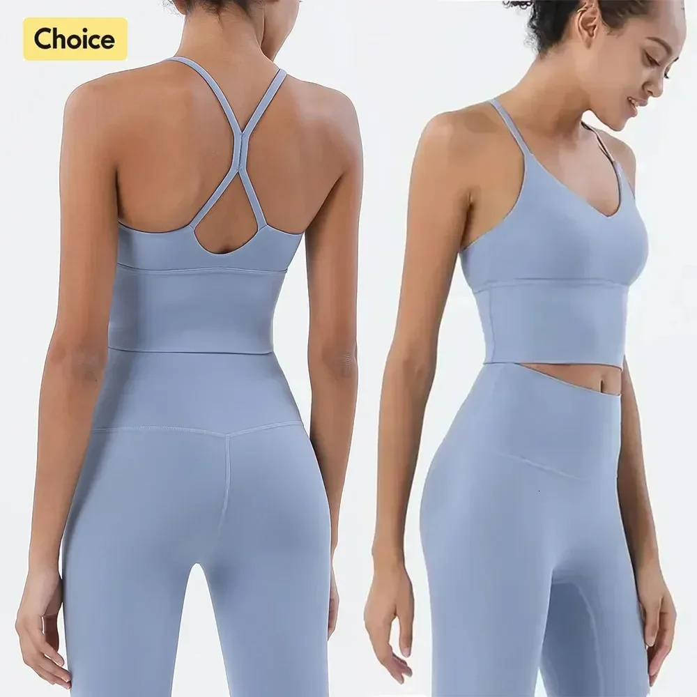 Sportswear Woman Gym Sports Bra and Leggings Two Piece Sets Outifits Naked Feeling Female Fitness Clothing Women Tracksuit 241115
