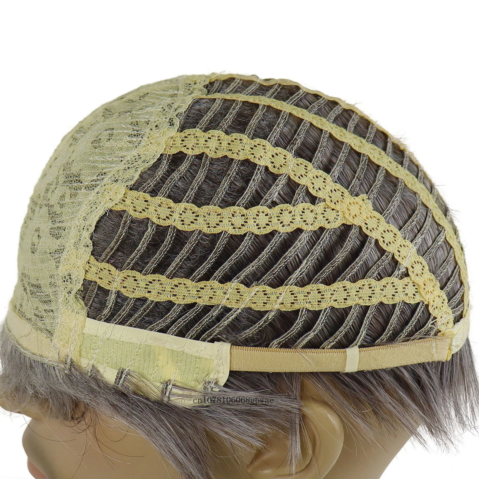 Synthetic Mens Wig Short Haircut Gray Wig Men Natural Fluffy Straight false Hair Guy Older Man Daily Costume Cosplay Wig Classic 241115