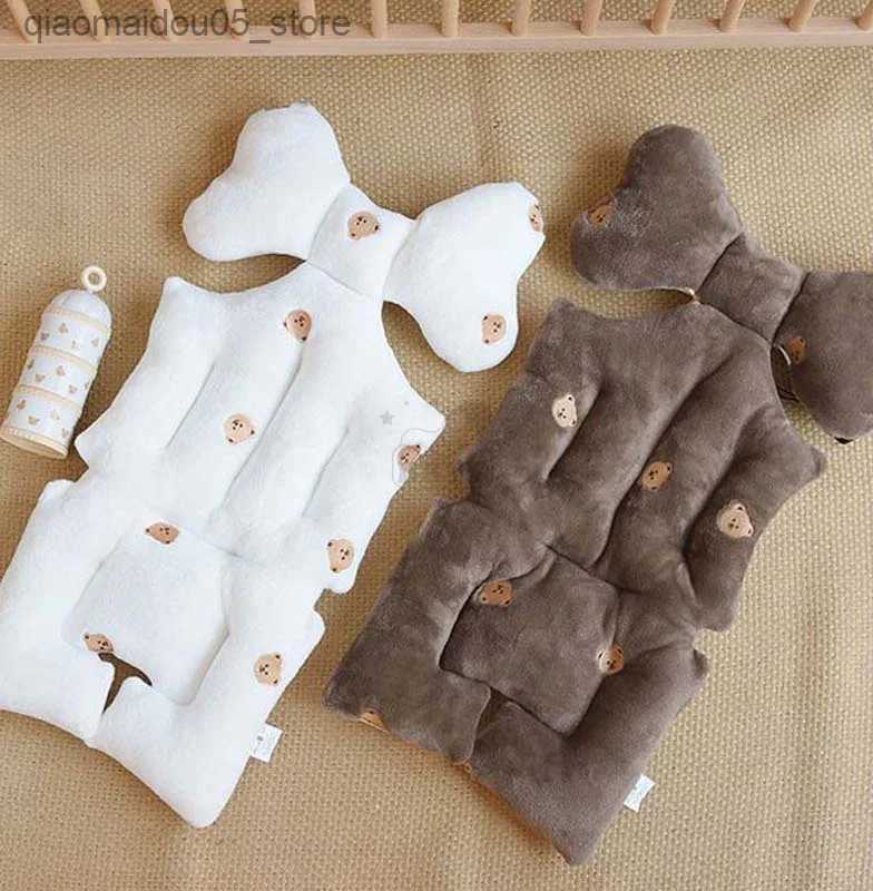 Stroller Parts Accessories Baby stroller liner breathable newborn car seat cushion cotton baby autumn childrens pram accessories Q240416