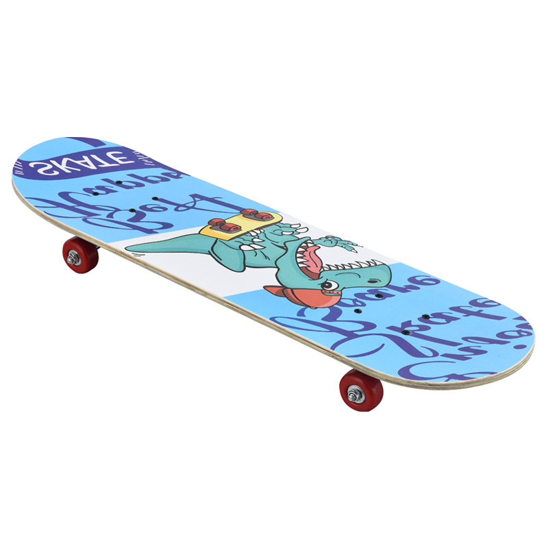Children's four-wheeled skateboard maple double-warp board beginner scooter teenage skateboards