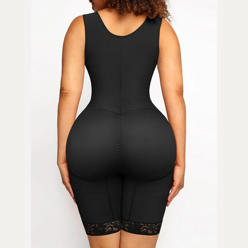 Fajas Sleeveless Body Shaper Adjustable Hook-eyes High Compression For Postoperative Recovery Girdle Waist Trainer Shapewear 241115