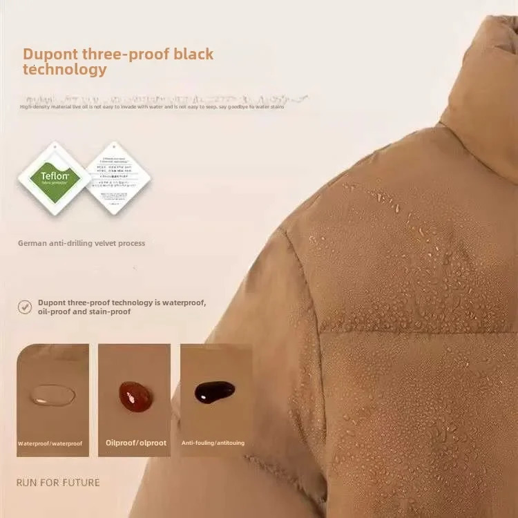 White Duck Down Parkas Winter Waterproof Oilproof Dirtproof Warm Down Jacket for Boys Girls Thick Warm Teen School Kids Coat 241115