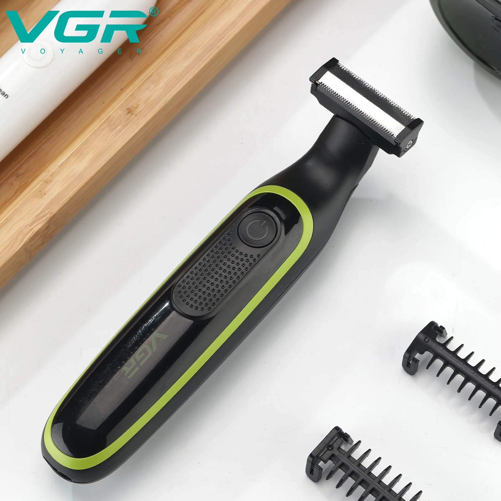 VGR Shaver Waterproof Hair Trimmer Body Shaving Machine Face Razor Rechargeable Beard Trimmer Electric Shaver for Men V-017 241115