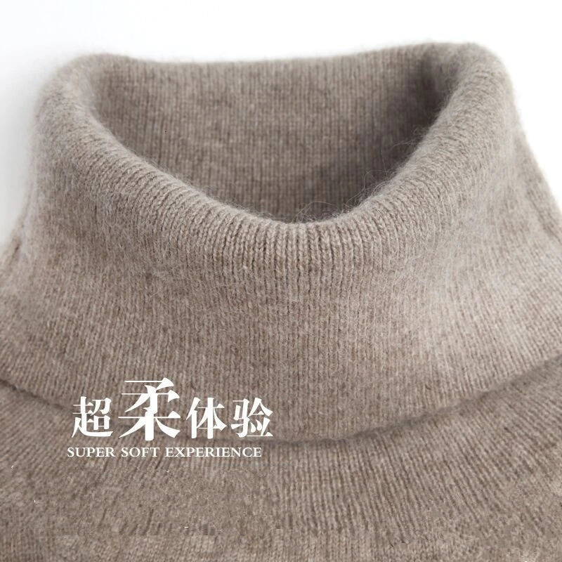 Cashmere cotton blended navy blue collar mens sweater for autumn and winter daily high jumper knit drawstring 241115