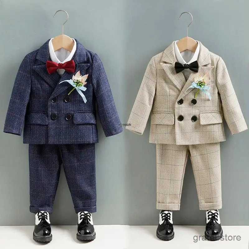 Suits Prince Boys Luxurious Birthday Dress Kids Beaufitul Photograph Suit Children Formal Wedding Party Performance Dance Tuxedo Wear