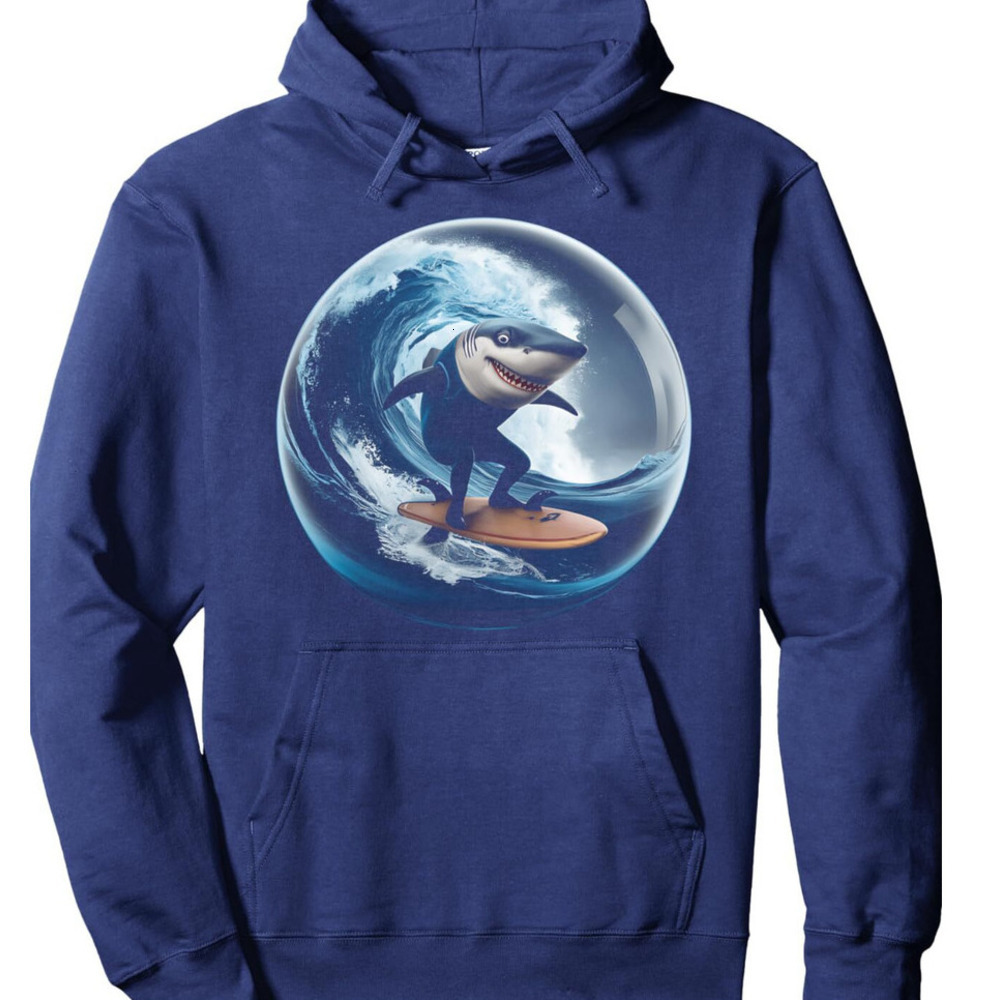 Hoodie for Mens Womens Surfing Shark Surfboard Beach Ocean Wave Surfer Gifts Pullover Hoodie Graphic Hoodies sweatshirt cool