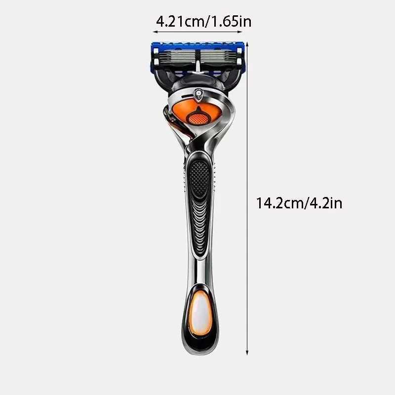 Manual Razor for Men Universal Five Layers Blade Stainless Steel Razor Blades Safety Skin Protection Classic Old Style ShaverXJ241116