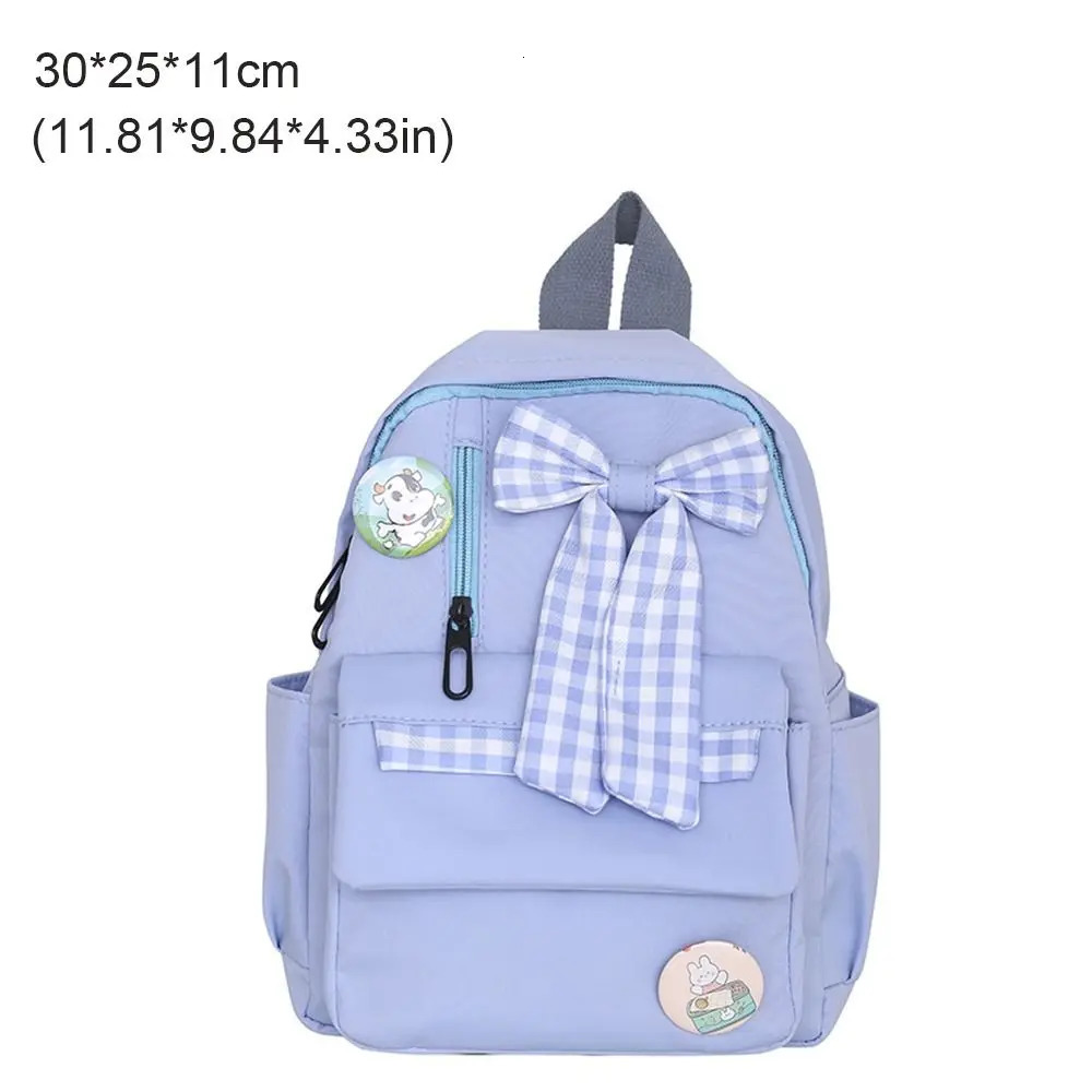 Fashion Bow Backpack Childrens School Backpack Large Capacity Nylon School Bags Elementary School Book Bags Outdoor Travel Bag 241115