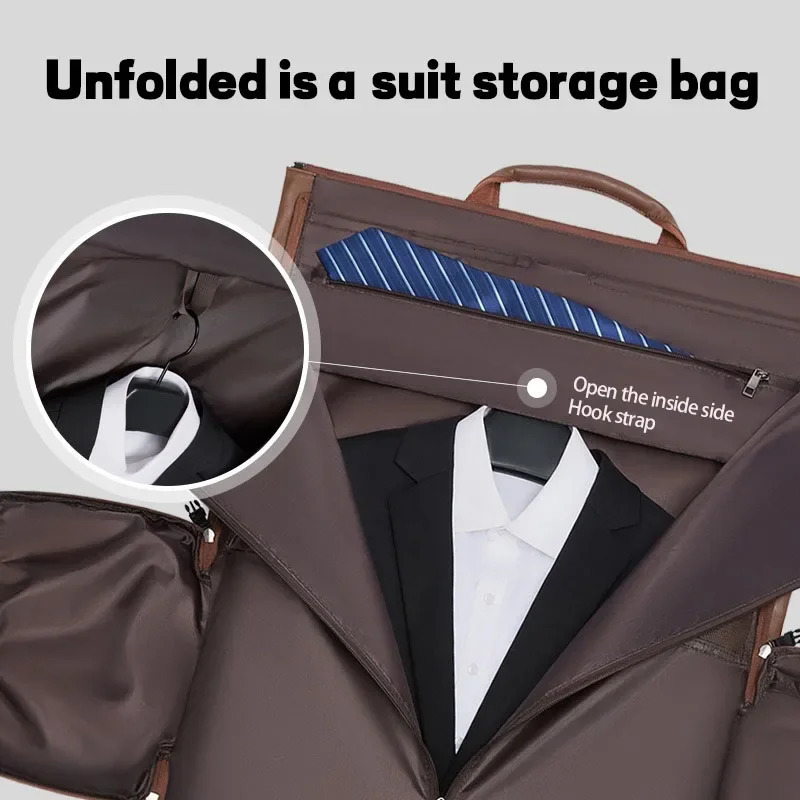 Leather luggage bag with adjustable shoulder straps waterproof oversized weekend bag with shoes suitable for hiking trips 241115