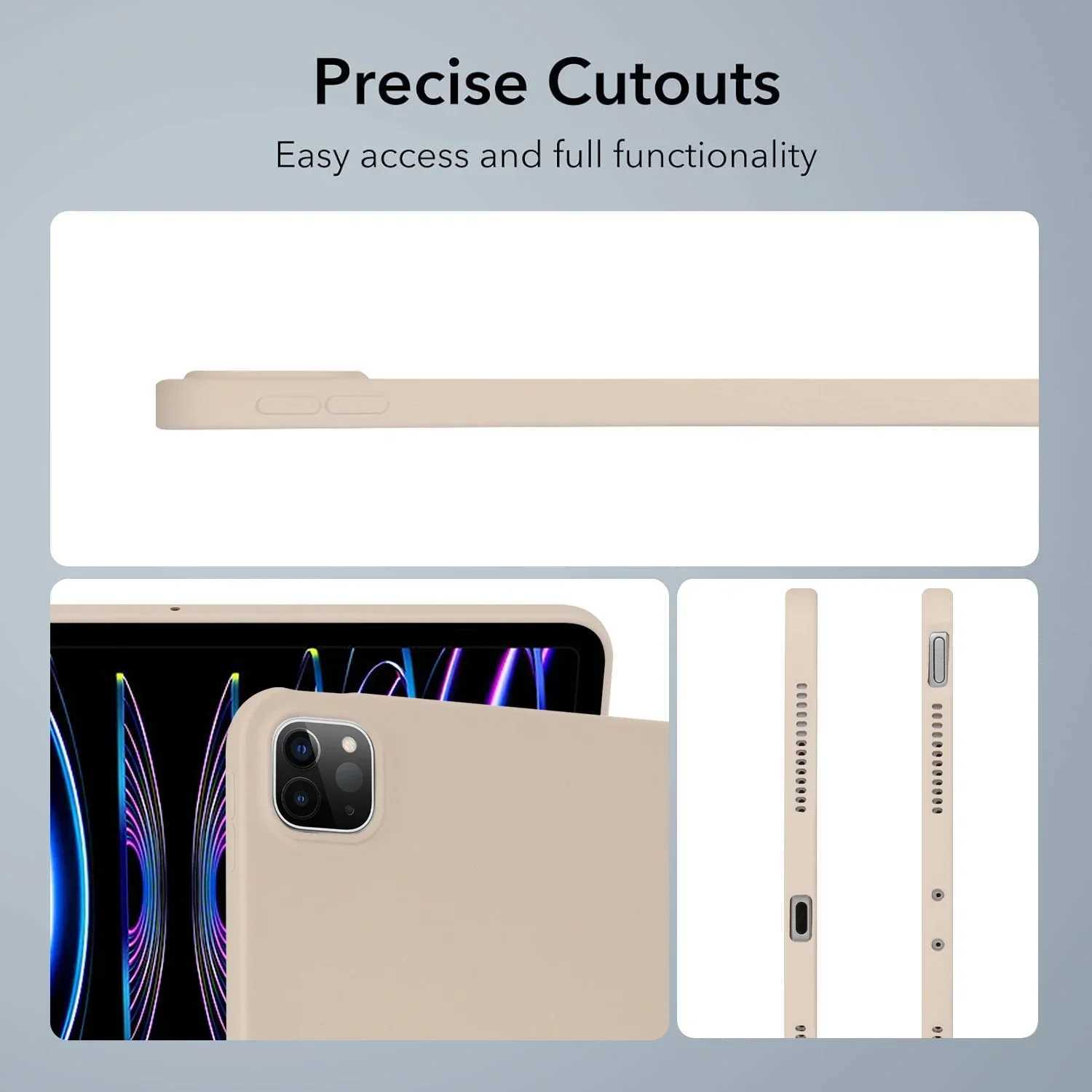 High Quality Shockproof tablet suitable for iPad Pro 11/13 Air 11/13 2024 A2903 A2926 A2837 A2899 bracket cover PC silicon material mixed soft O241115