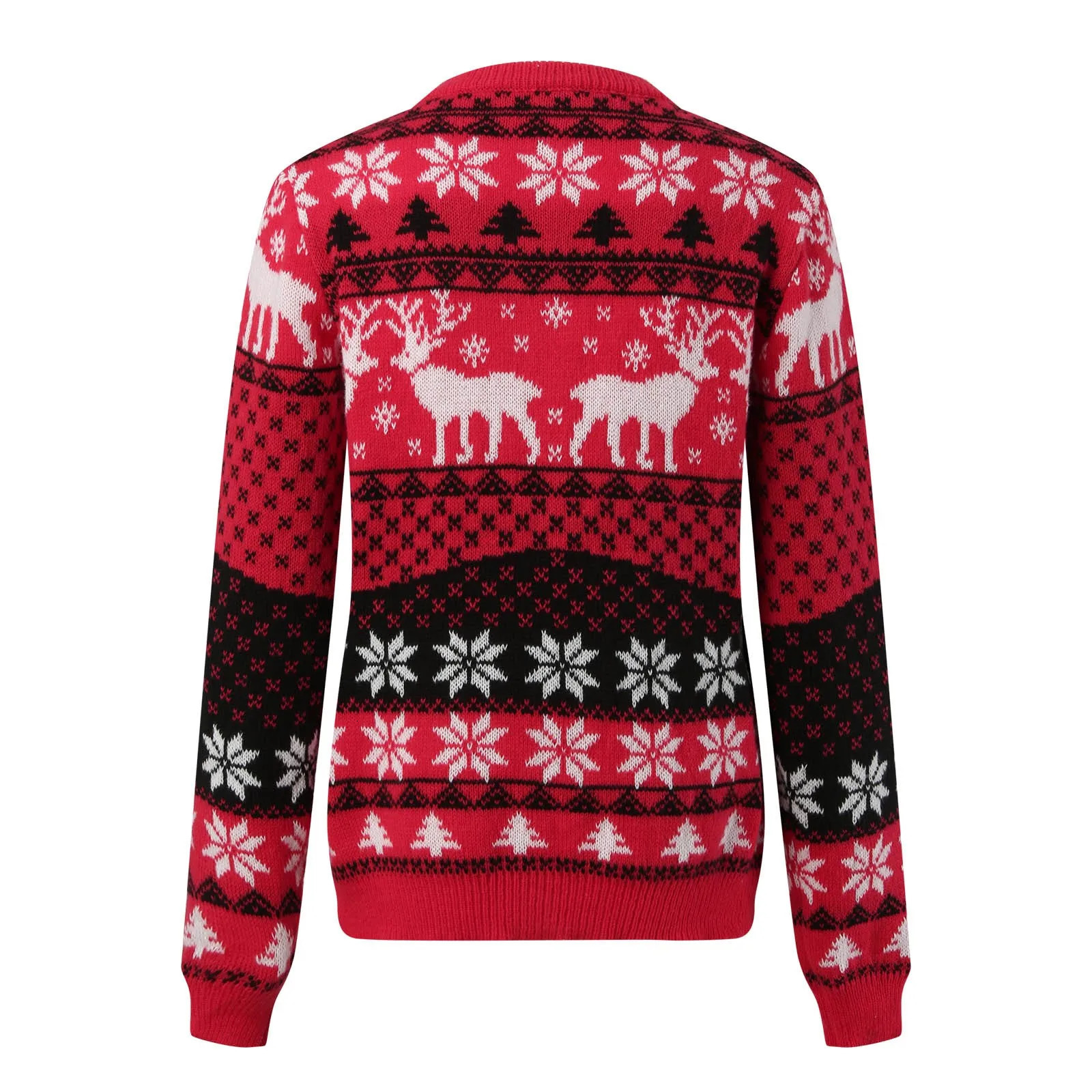 Men Winter Sweater 2024 Women Boys Girls Full Slve Warm Thicken Jumper Casual Loose Knitwear Christmas Print Family Pullover S251110